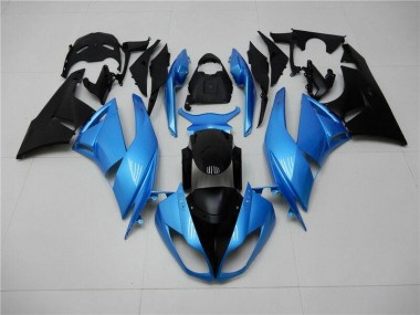 Abs Carenagem Moto Kawasaki ZX6R 2009-2012 - Azul Preto