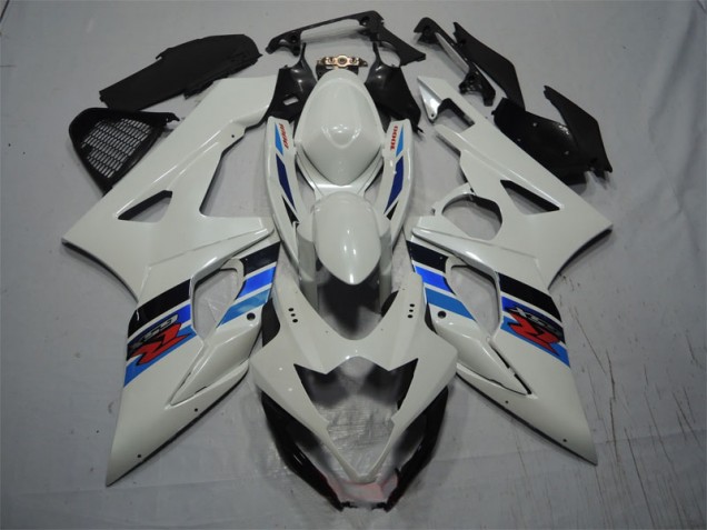 Abs Carenagem Moto Suzuki GSXR 1000 K5 2005-2006 - Branco Azul Abs Carenagem Moto Suzuki GSXR 1000 K5 2005-2006 - Branco Azul