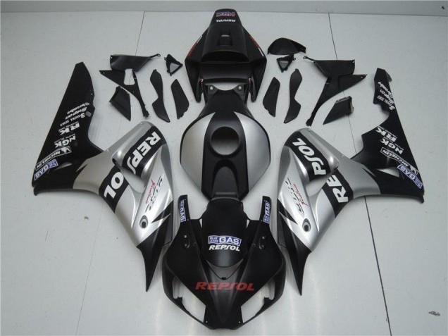 Abs Kit Carenagem & Plásticos Moto Honda CBR 1000RR 2004-2005 - Preto Prata Repsol Abs Kit Carenagem & Plásticos Moto Honda CBR 1000RR 2004-2005 - Preto Prata Repsol