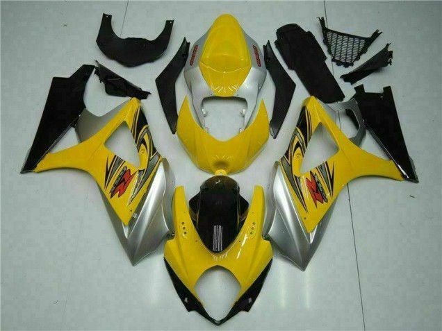 Abs Kit Carenagem & Plásticos Moto Suzuki GSXR 1000 K7 2007-2008 - Amarelo Abs Kit Carenagem & Plásticos Moto Suzuki GSXR 1000 K7 2007-2008 - Amarelo
