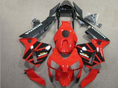 Abs Kit Completos Carenagem Moto Honda CBR 600RR 2003-2004 - Vermelho Preto