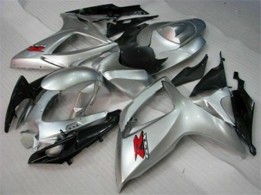 Abs Kit Completos Carenagem Moto Suzuki GSXR 600 / 750 K6 2006-2007 - Prata