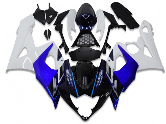 Abs Kits Carenagem Moto Suzuki GSXR 1000 K5 2005-2006 - Azul Branco Abs Kits Carenagem Moto Suzuki GSXR 1000 K5 2005-2006 - Azul Branco