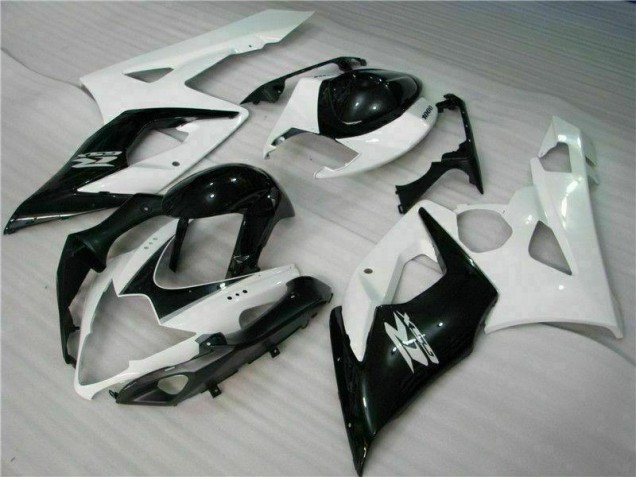 Abs Kits Carenagem Moto Suzuki GSXR 1000 K5 2005-2006 - Branco Preto Abs Kits Carenagem Moto Suzuki GSXR 1000 K5 2005-2006 - Branco Preto