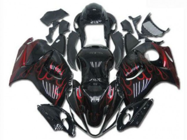 Abs Kits Carenagem Moto Suzuki GSXR 1300 Hayabusa 2008-2019 - Preto Vermelho Abs Kits Carenagem Moto Suzuki GSXR 1300 Hayabusa 2008-2019 - Preto Vermelho