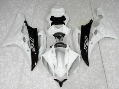 Abs Kits Carenagem Moto Yamaha R6 2006-2007 - Branco Preto