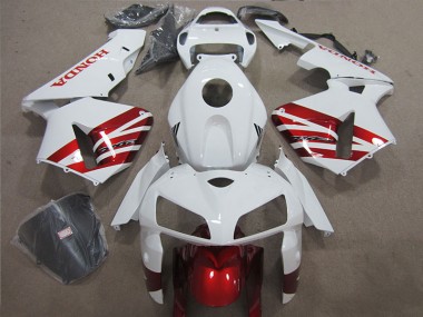 Abs Kits Completos Carenagem Moto Honda CBR 600RR 2005-2006 - Branco Vermelho