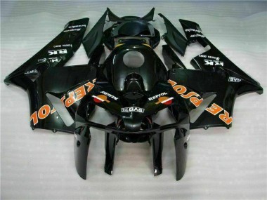 Abs Kits Completos Carenagem Moto Honda CBR 600RR 2005-2006 - Preto Repsol