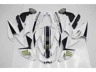 Abs Kits Completos Carenagem Moto Kawasaki Z1000 2007-2009 - Branco