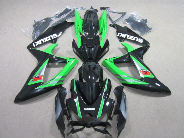 Abs Kits Completos Carenagem Moto Suzuki GSXR 600 K6 2006-2007 - Preto Verde Abs Kits Completos Carenagem Moto Suzuki GSXR 600 K6 2006-2007 - Preto Verde