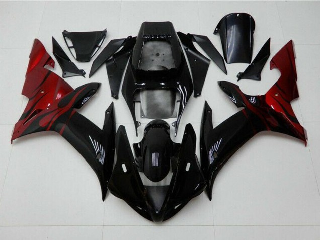 Abs Kits Completos Carenagem Moto Yamaha R1 2004-2006 - Preto Vermelho Abs Kits Completos Carenagem Moto Yamaha R1 2004-2006 - Preto Vermelho