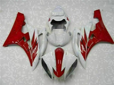 Abs Kits Completos Carenagem Moto Yamaha R6 2006-2007 - Vermelho Branco