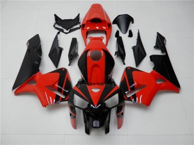 Abs Moto Plástico Honda CBR 600RR 2005-2006 - Vermelho Preto