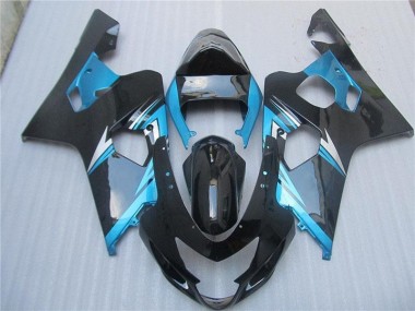 Abs Moto Plástico Suzuki GSXR 600 / 750 K4 2004-2005 - Azul Preto