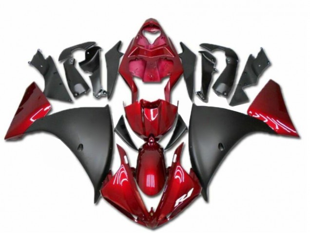 Abs Moto Plástico Yamaha R1 2009-2011 - Vermelho Preto Abs Moto Plástico Yamaha R1 2009-2011 - Vermelho Preto