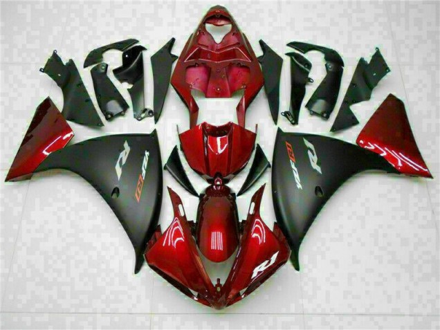 Abs Moto Plásticos Yamaha R1 2009-2011 - Vermelho Preto Abs Moto Plásticos Yamaha R1 2009-2011 - Vermelho Preto