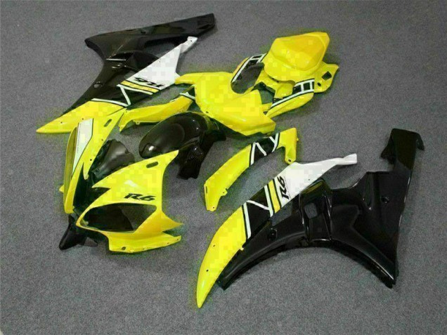 Abs Moto Plásticos Yamaha R6 2006-2007 - Amarelo Abs Moto Plásticos Yamaha R6 2006-2007 - Amarelo