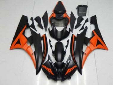 Abs Moto Plásticos Yamaha R6 2006-2007 - Laranja Preto