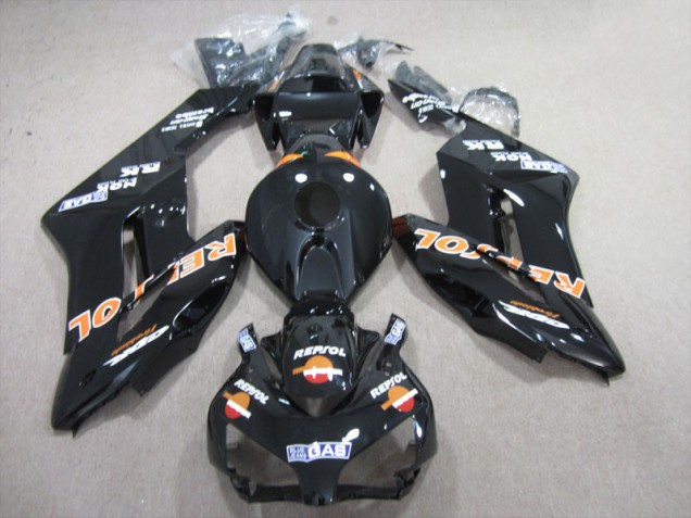 Abs Motocicleta Plásticos Honda CBR 1000RR 2004-2005 - Preto Laranja Repsol Abs Motocicleta Plásticos Honda CBR 1000RR 2004-2005 - Preto Laranja Repsol