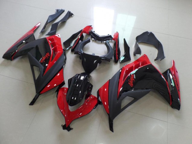 Abs Motocicleta Plásticos Kawasaki ZX 300R 2013-2016 - Vermelho Preto Abs Motocicleta Plásticos Kawasaki ZX 300R 2013-2016 - Vermelho Preto