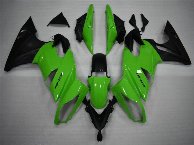 Abs Motocicleta Plásticos Kawasaki ZX10R 2008-2010 - Verde Preto Abs Motocicleta Plásticos Kawasaki ZX10R 2008-2010 - Verde Preto