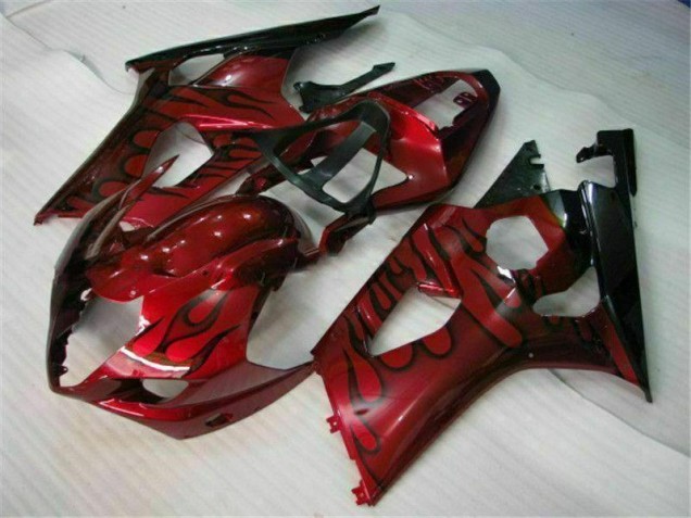 Abs Motocicleta Plásticos Suzuki GSXR 1000 K3 2003-2004 - Vermelho
