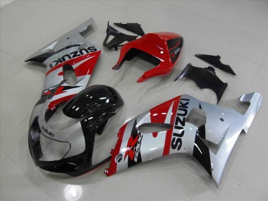 Abs Motocicleta Plásticos Suzuki GSXR 750 K1 K2 K3 2001-2003 - Preto Vermelho