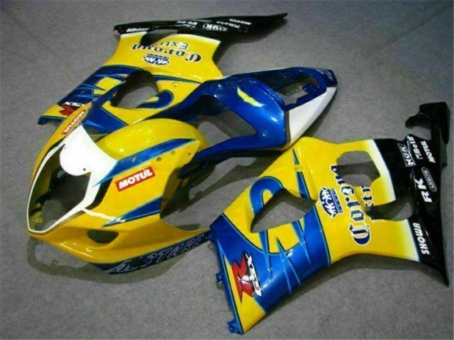 Carenagem Moto Suzuki GSXR 1000 K3 2003-2004 - Amarelo Azul