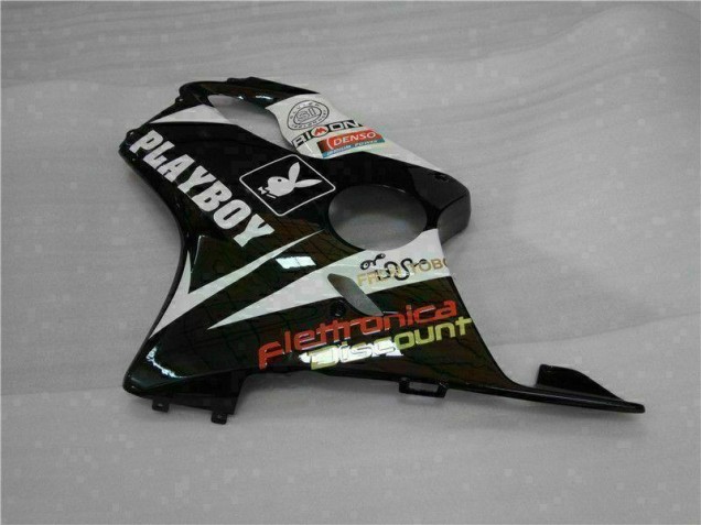 Carenagem Moto Honda CBR 600 F4i 2001-2003 - Amarelo Prata Preto Playboy Carenagem Moto Honda CBR 600 F4i 2001-2003 - Amarelo Prata Preto Playboy