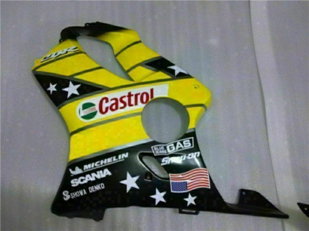 Carenagem Moto Honda CBR 600 F4i 2001-2003 - Amarelo Preto Castrol Cycle World Carenagem Moto Honda CBR 600 F4i 2001-2003 - Amarelo Preto Castrol Cycle World