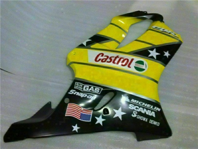 Carenagem Moto Honda CBR 600 F4i 2001-2003 - Amarelo Preto Castrol Cycle World Carenagem Moto Honda CBR 600 F4i 2001-2003 - Amarelo Preto Castrol Cycle World