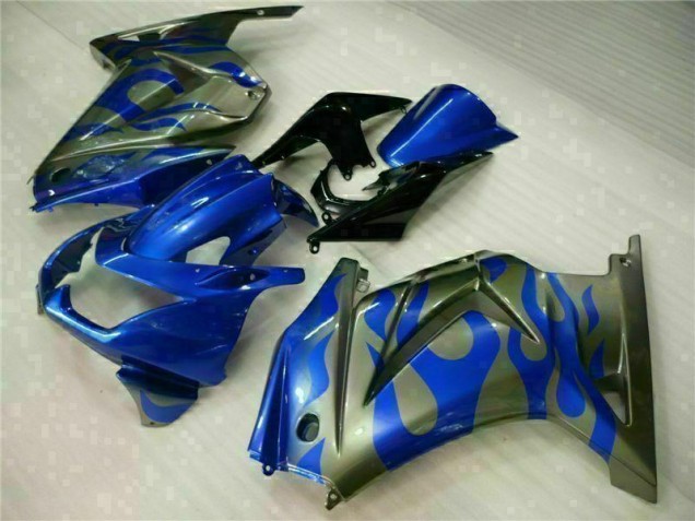 Kits Carenagem Moto Kawasaki EX250 2008-2012 - Azul