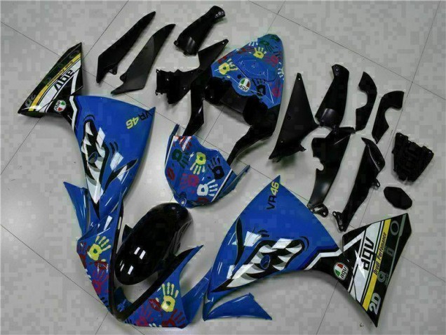 Kits Carenagem Moto Yamaha R1 2009-2011 - Azul