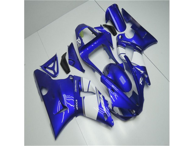 Abs Motocicleta Plásticos Yamaha R1 2002-2003 - Azul Branco Abs Motocicleta Plásticos Yamaha R1 2002-2003 - Azul Branco