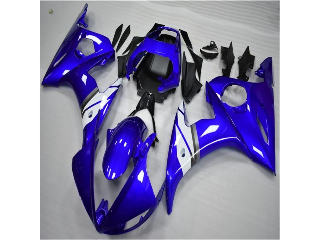 Abs Moto Plásticos Yamaha R6 2003-2005 - Azul Branco Abs Moto Plásticos Yamaha R6 2003-2005 - Azul Branco