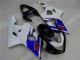 Kit Carenagem Moto Suzuki GSXR 600 / 750 K4 2004-2005 - Azul Branco Kit Carenagem Moto Suzuki GSXR 600 / 750 K4 2004-2005 - Azul Branco