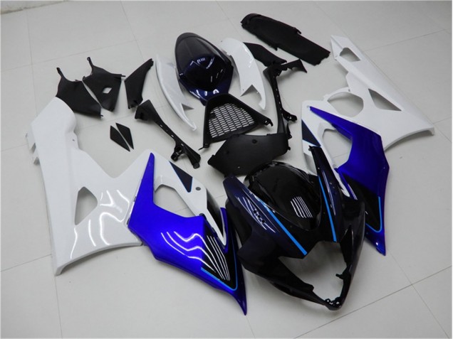 Abs Kits Carenagem Moto Suzuki GSXR 1000 K5 2005-2006 - Azul Branco Abs Kits Carenagem Moto Suzuki GSXR 1000 K5 2005-2006 - Azul Branco