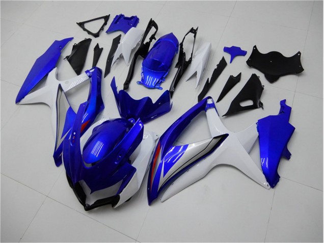 Kit Completo Carenagem Moto Suzuki GSXR 600 / 750 K8 2008-2010 - Azul Branco Kit Completo Carenagem Moto Suzuki GSXR 600 / 750 K8 2008-2010 - Azul Branco