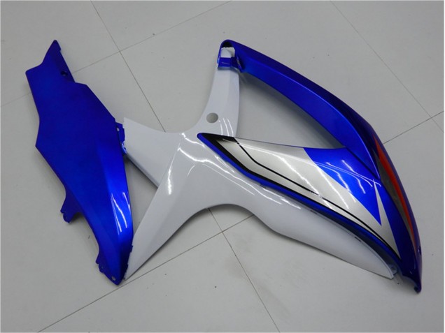 Kit Completo Carenagem Moto Suzuki GSXR 600 / 750 K8 2008-2010 - Azul Branco Kit Completo Carenagem Moto Suzuki GSXR 600 / 750 K8 2008-2010 - Azul Branco
