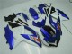 Moto Plásticos Suzuki GSXR 600 / 750 K8 2008-2010 - Azul Branco Moto Plásticos Suzuki GSXR 600 / 750 K8 2008-2010 - Azul Branco