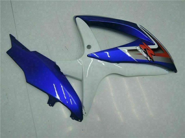Moto Plásticos Suzuki GSXR 600 / 750 K8 2008-2010 - Azul Branco Moto Plásticos Suzuki GSXR 600 / 750 K8 2008-2010 - Azul Branco