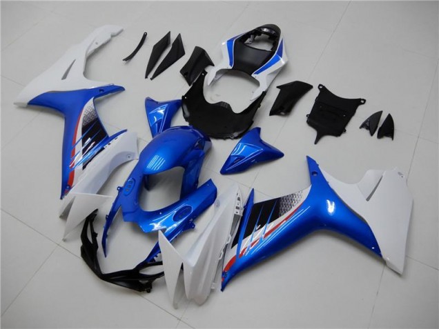Kit Completo Carenagem Moto Suzuki GSXR 600 / 750 K11 2011-2021 - Azul Branco Kit Completo Carenagem Moto Suzuki GSXR 600 / 750 K11 2011-2021 - Azul Branco