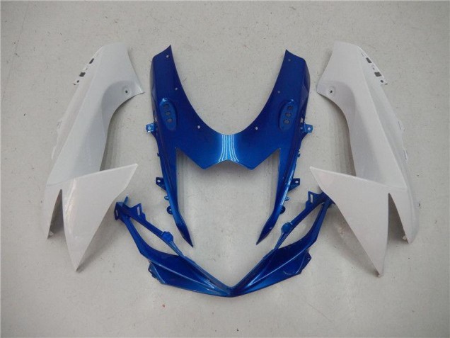 Moto Plásticos Suzuki GSXR 600 / 750 K11 2011-2021 - Azul Branco Moto Plásticos Suzuki GSXR 600 / 750 K11 2011-2021 - Azul Branco