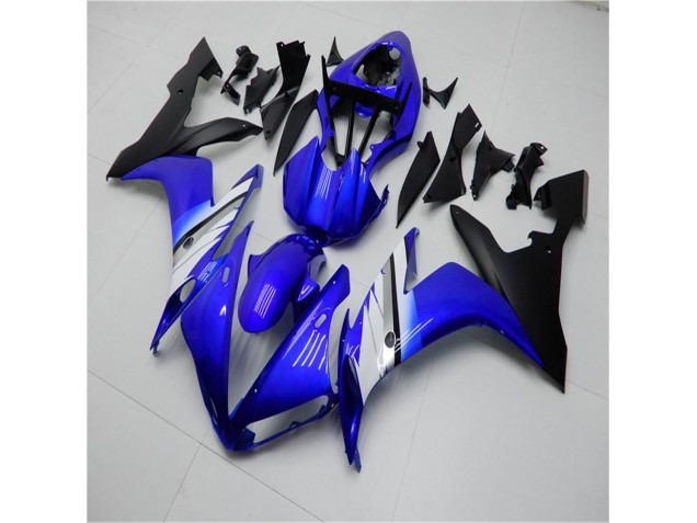 Injeção Kits Carenagem Moto Yamaha R1 2004-2006 - Azul Branco Preto