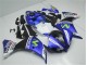 Kit Carenagem Moto Yamaha R1 2012-2014 - Azul Branco Preto Kit Carenagem Moto Yamaha R1 2012-2014 - Azul Branco Preto