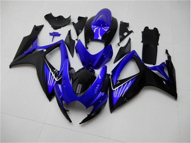 Kits Completo Carenagem Moto Suzuki GSXR 600 / 750 K6 2006-2007 - Azul Preto Kits Completo Carenagem Moto Suzuki GSXR 600 / 750 K6 2006-2007 - Azul Preto
