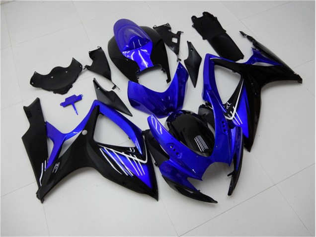Kits Completo Carenagem Moto Suzuki GSXR 600 / 750 K6 2006-2007 - Azul Preto Kits Completo Carenagem Moto Suzuki GSXR 600 / 750 K6 2006-2007 - Azul Preto