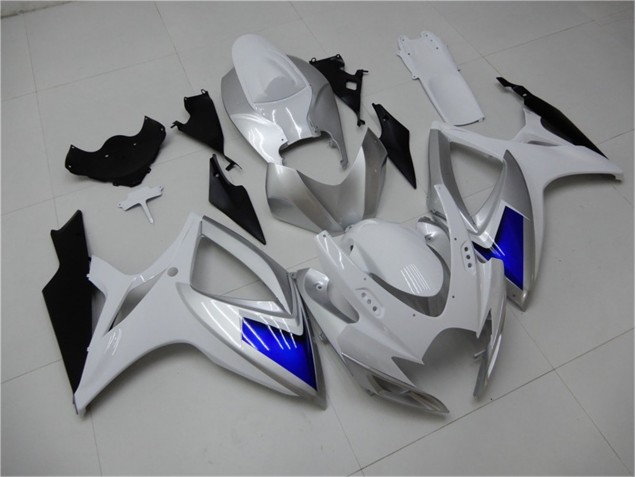 Abs Kits Completos Carenagem Moto Suzuki GSXR 600 / 750 K6 2006-2007 - Branco Azul Abs Kits Completos Carenagem Moto Suzuki GSXR 600 / 750 K6 2006-2007 - Branco Azul