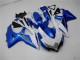 Kit Carenagem Moto Suzuki GSXR 600 / 750 K8 2008-2010 - Branco Azul Kit Carenagem Moto Suzuki GSXR 600 / 750 K8 2008-2010 - Branco Azul