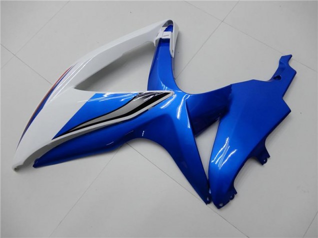 Kit Carenagem Moto Suzuki GSXR 600 / 750 K8 2008-2010 - Branco Azul Kit Carenagem Moto Suzuki GSXR 600 / 750 K8 2008-2010 - Branco Azul